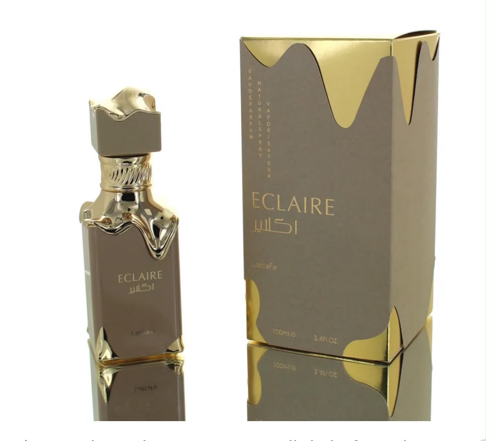 Flacon et boîte du parfum Éclaire de Lattafa